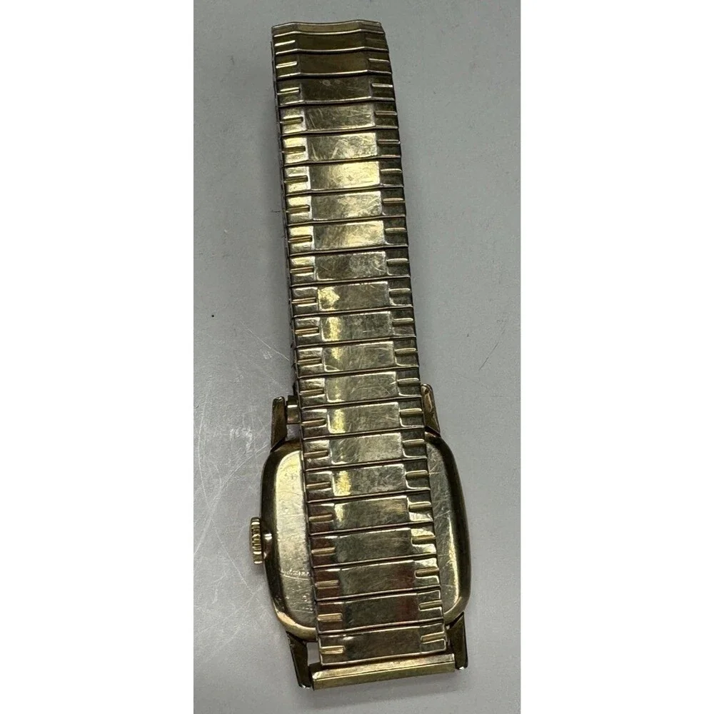 VTG Antique Elgin 14k GF Mens Watch Wind up 21 Jewel Works